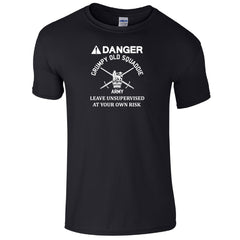 British Army T-Shirt Danger, Grumpy Old Squaddie