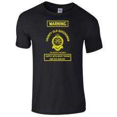 The Queen's Regiment T-Shirt Grumpy Old Queensman British Army T-Shirt