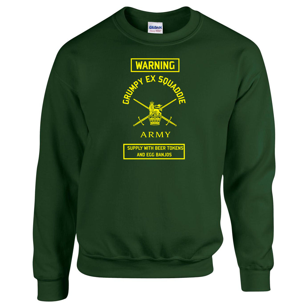 British Army Veterans Sweatshirt Grumpy Ex Squaddie