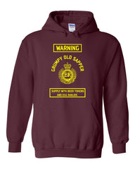 Royal Engineers Hoodie Grumpy Old Sapper British Army Hoodie