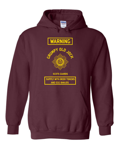 Scots Guards Hoodie Grumpy Old Jock British Army Hoodie