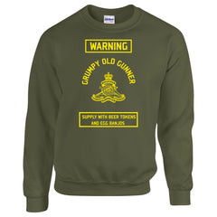 Royal Artillery Sweatshirt Grumpy Old Gunner British Army Sweatshirt